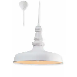 LOBERON Suspension Camryn, blanc vieilli (29cm) pas cher