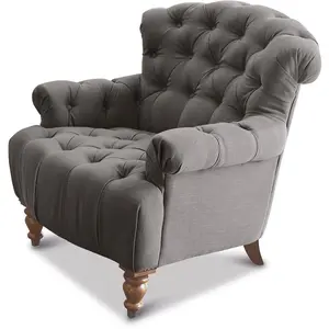 LOBERON Fauteuil Springfield, anthracite (98 x 98 x 92cm)