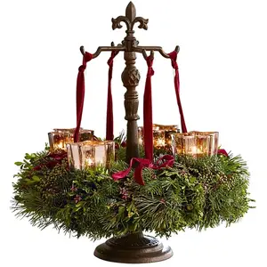 Loberon Support pour couronne Antwan, marron vieilli (53cm)