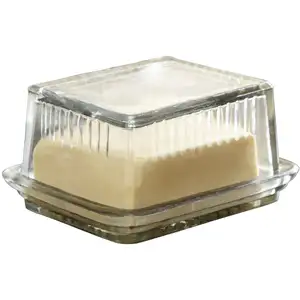 LOBERON Beurrier Durham - H/L/P env. 7.5/17/ 10 cm - transparent pas cher