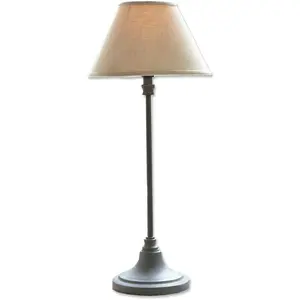 LOBERON Lampe à poser Swindon, beige/gris (48cm) pas cher