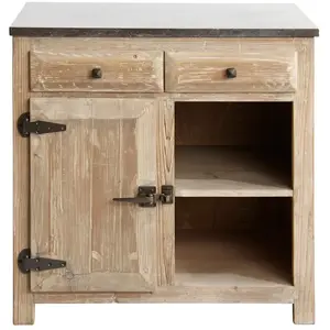 LOBERON Buffet Wiltshire, marron (58.5 x 86 x 85.5cm)