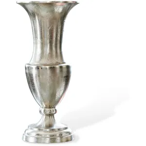 LOBERON Vase Gilberta, argenté vieilli (44cm)