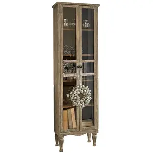LOBERON Armoire Covent Garden, marron (30 x 51 x 159cm) pas cher