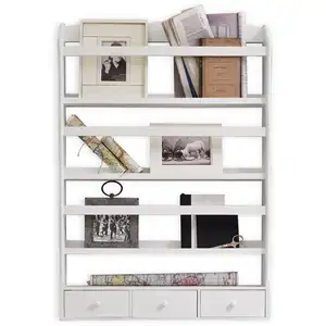 LOBERON Étagère murale Carbondale, blanc (11 x 70 x 100cm) pas cher