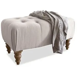 LOBERON Tabouret Durance, lin (57 x 90 x 48cm) pas cher