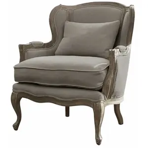 LOBERON Fauteuil Kingswinford, gris (77 x 79 x 87cm)
