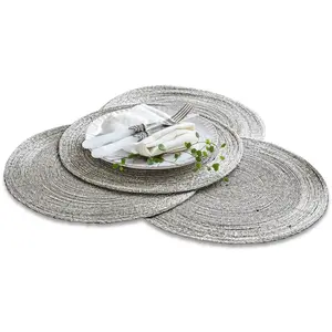 Loberon Lot de 4 sets de table Barningham, argenté (0.5cm)Vendu paramazon