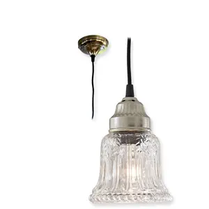 LOBERON Suspension Brandy, transparent (20cm) pas cher