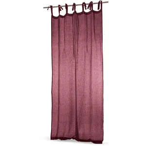 LOBERON Rideau Adara, bordeaux (140 x 250cm) pas cher
