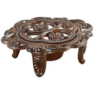 Loberon Chauffe-théière Florian, marron vieilli (13 x 15.5 x 5cm) pas cher