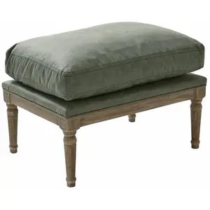 Comparateur de prix : LOBERON Tabouret Greenbrier, marron vieilli/vert (44 x 64 x 45cm)