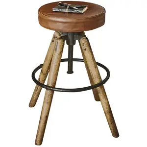 Comparateur de prix : LOBERON Tabouret Twist, marron (55cm)