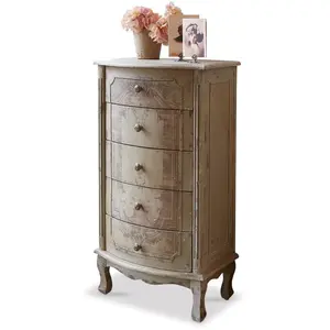 Comparateur de prix : Loberon Commode Estere - Bois de pin - MDF - Zinc - H/L/P env. 91/50/ 33 cm, Beige Vieilli