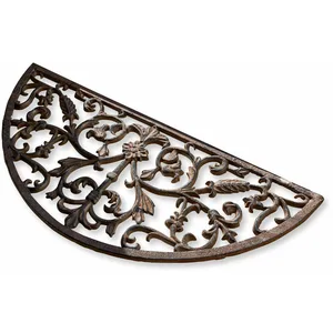 LOBERON Paillasson gratte-pieds Karis, marron vieilli (29.5 x 65.5 x 2cm) pas cher