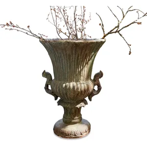 LOBERON Amphore Estefanie, vert vieilli (65cm) pas cher