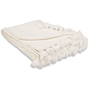 Comparateur de prix : Plaid Amlamé, blanc (170 x 130cm)