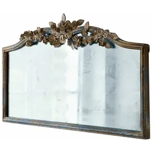 LOBERON Miroir Juliers, bleu vieilli/transparent (4 x 69 x 39.5cm)