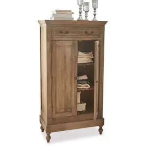 LOBERON Armoire Bortoni, marron (43 x 80 x 150cm) pas cher