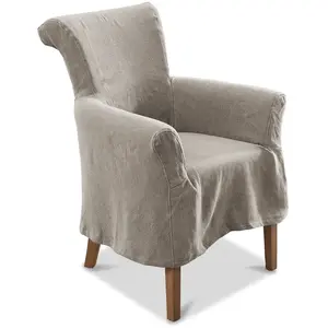 LOBERON Chaise Amherst, gris (65 x 63 x 89cm)