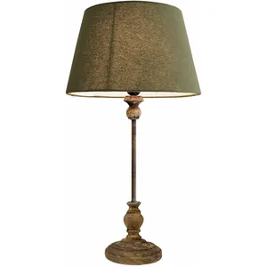 LOBERON Lampe à poser Karlora, vert/marron vieilli (62cm) pas cher