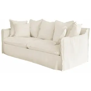 LOBERON Canapé Tienen, crème (95 x 210 x 80cm)