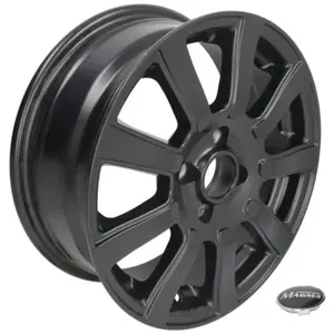 Jante alu 15 pouces MAGMA Interio 4x100 6J ET38, Farbe Schwarz Matt