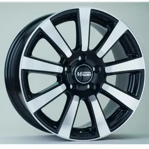Jante alu 15 pouces MAGMA Interio 5x100 6J ET35, Farbe Schwarze Lava Poliert pas cher