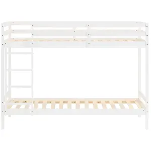 Comparateur de prix : HOMESTYLE4U Lits superposs simple blancs 90x200cm