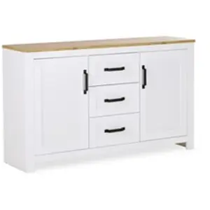 Comparateur de prix : HOMESTYLE4U Buffet blanc 150 cm en bois 2497