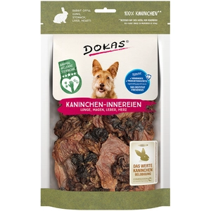 Comparateur de prix : Dokas Abats de lapin | 7 x 100 g de friandises pour chien