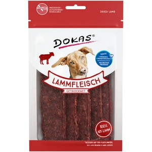 Comparateur de prix : Dokas Snack pour Chien Agneau Friandises pour Chien Viande séchée | 12 x 70 g