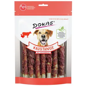 Comparateur de prix : 200g Bâtonnets à mâcher magret de canard Dokas - Friandises pour Chien