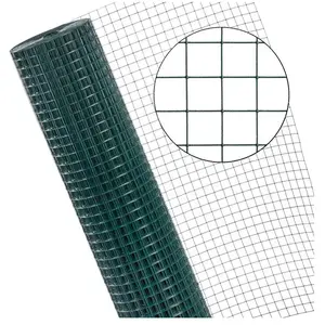 Estexo Fil de fer pour volière 4 angles 1x10 m cage 25x25 mm grillage pour clôture vert pas cher