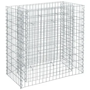 ESTEXO Jardinière en gabion à pierres en métal galvanisé 270 x 50 x 100 cm pas cher