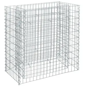 ESTEXO Jardinière en gabion à pierres en métal galvanisé 180 x 50 x 100 cm pas cher