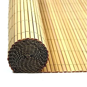 ESTEXO Brise vue de jardin balcon résistant en PVC Bambou / 0,90 x 5 m pas cher