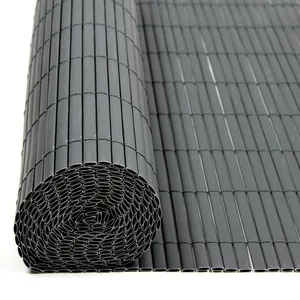 Estexo Brise vue de jardin balcon résistant en pvc Gris / 1,20 x 5 m pas cher