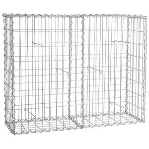 Estexo Gabion à pierres en métal galvanisé 100x80x30 cm pas cher