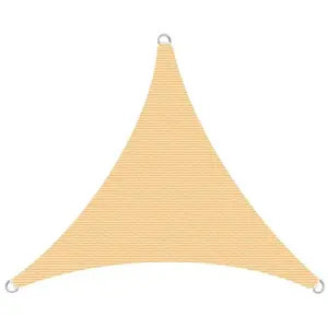 ESTEXO Voile d'ombrage en polyéthylène beige / 3x3x3m (trianlge) pas cher