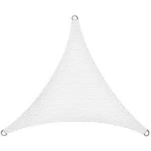ESTEXO Voile d'ombrage en polyéthylène blanc / 3x3x3m (triangle) pas cher