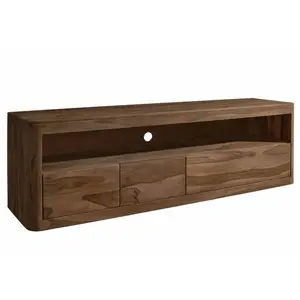 Massivmoebel24.de Meuble tv 190x50 Palissandre teinté Smoked cherry toronto 147 pas cher