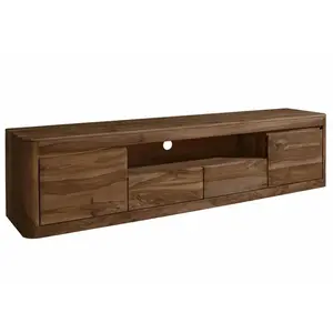 Comparateur de prix : Massivmoebel24 Meuble TV - Bois massif de palissandre teinté (Smoked cherry) - TORONTO 151