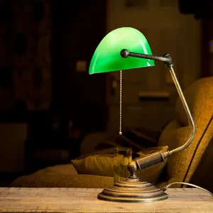 Licht-erlebnisse - Lampe de bureau en laiton massif de couleur bronze ... pas cher