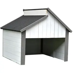 Mucola - Garage en bois Robot tondeur Garages gris/blanc Robot de jard...