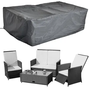 Melko - Housse de protection / bâche pour meubles de jardin, noire, 19... pas cher