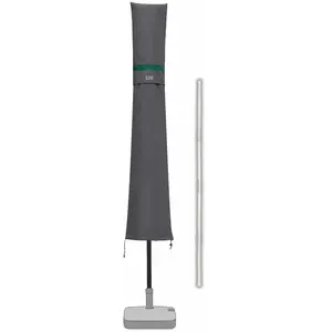 Sekey Housse de Protection pour Ø2m-3.5m Parasol,Couverture de Parasol avec Grilles D’aération,100% Polyester, Gris foncé pas cher