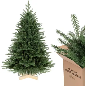 SALCAR Sapin de Noël Artificiel 150cm de Socle en Bois, Arbre de Noel ... pas cher