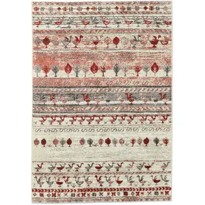 THEKO Tapis tissé à la machine en polypropylène - or 140x200 cm pas cher
