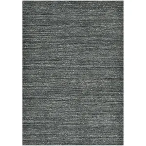 THEKO Tapis chiné tissé à la main anthracite 60x90 cm pas cher